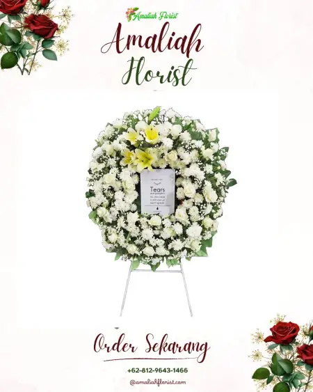 Krans Bunga Duka Jawa Kiri